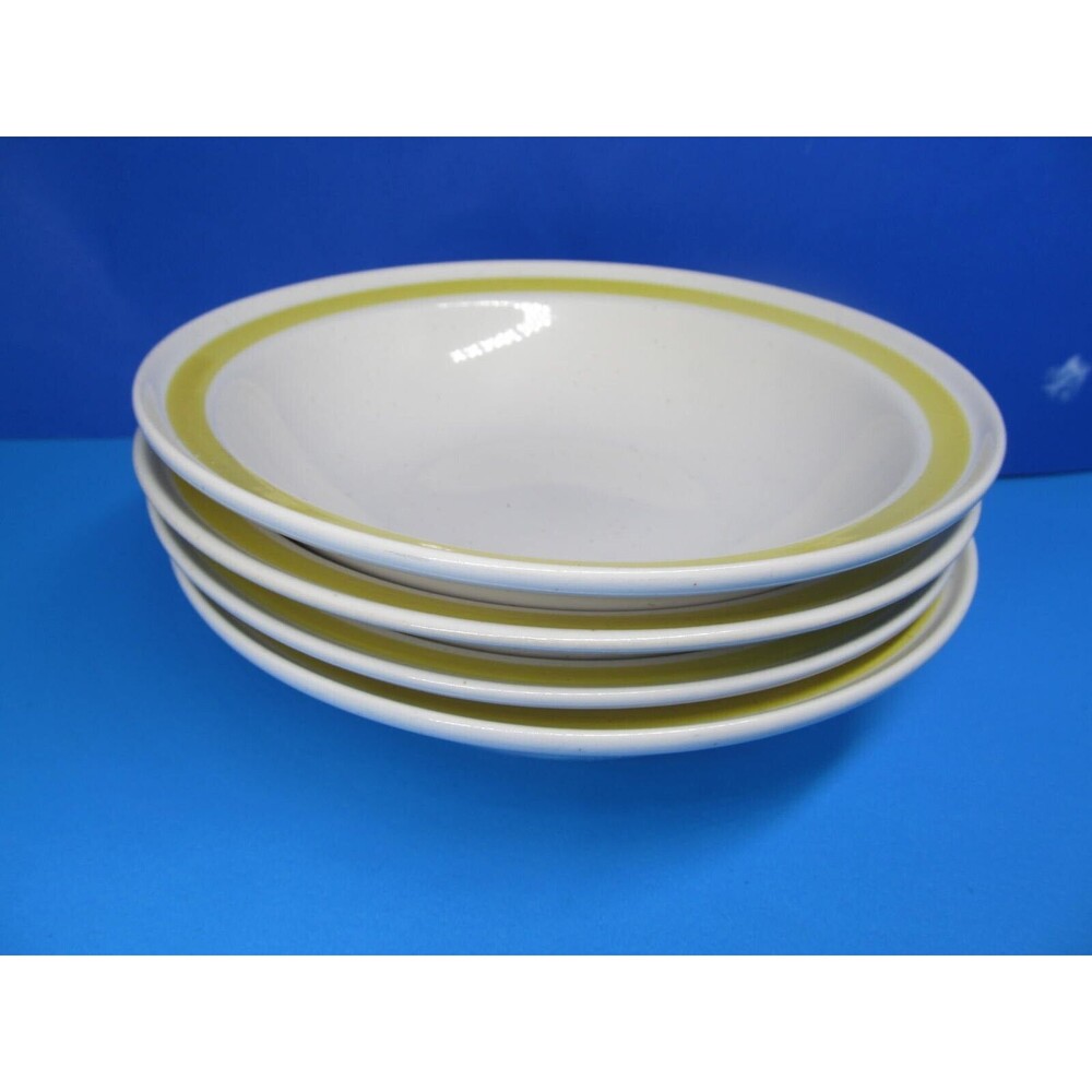 Chadds Ford Spring Meadow  Set Of 4 Vintage 7" Rimmed Cereal Bowls VGC No Issues
